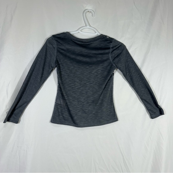 So Girl’s Lightweight Silver Foil Print Design Long Sleeve Top - Picture 3 of 4